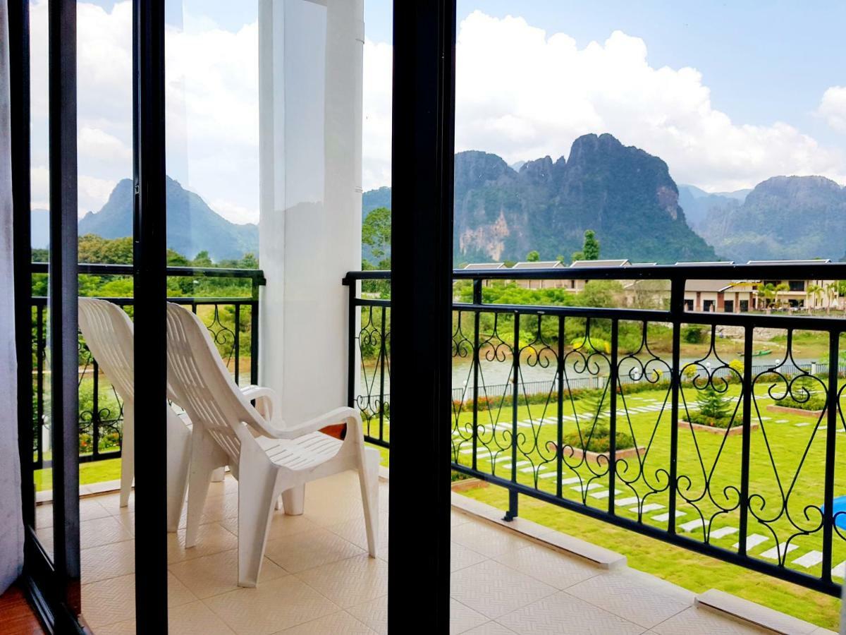 Simon Riverside Hotel Vang Vieng Exteriér fotografie